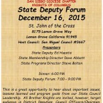 State Deputy Forum Dec 2015