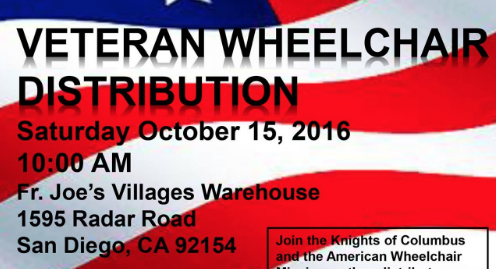 Veteran Wheelchair Distribution